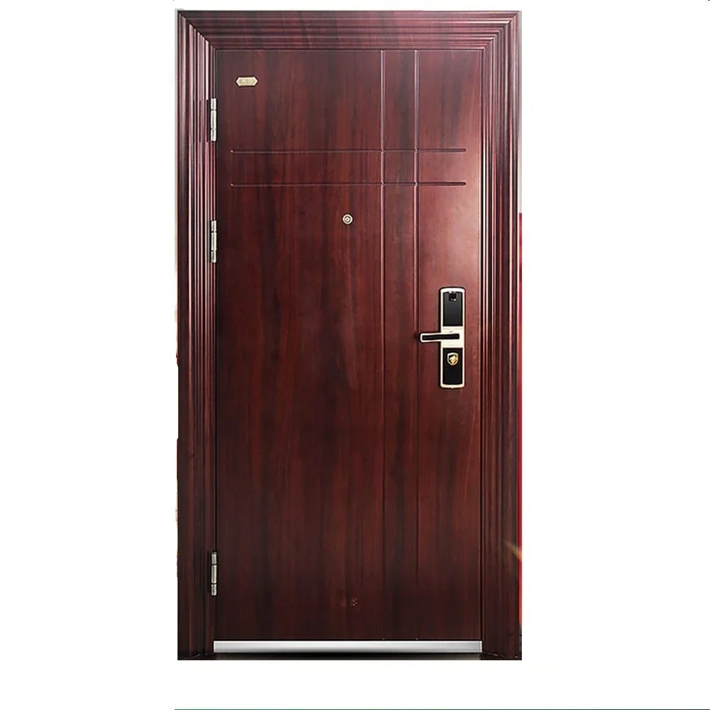 Hot Sale Soundproof Exterior Security metal Steel door Front for house 3