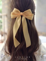 Barrette à cheveux en tissu style coréen pour femmes et filles, nœud en ruban, pince à ressort, accessoires capillaires féminins 4