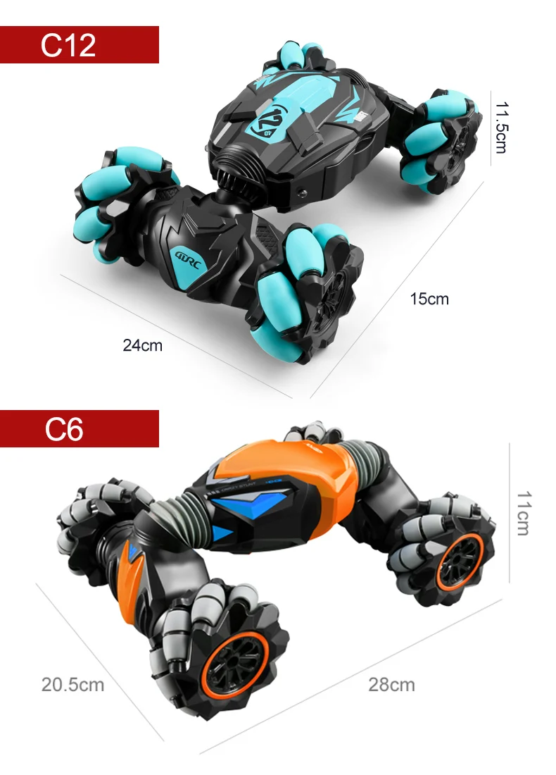 4wd rc stunt car with gesture induction and twisting off-road capability – high-speed radio control vehicle with music and drift capabilities, perfect as a gift (model unknown)