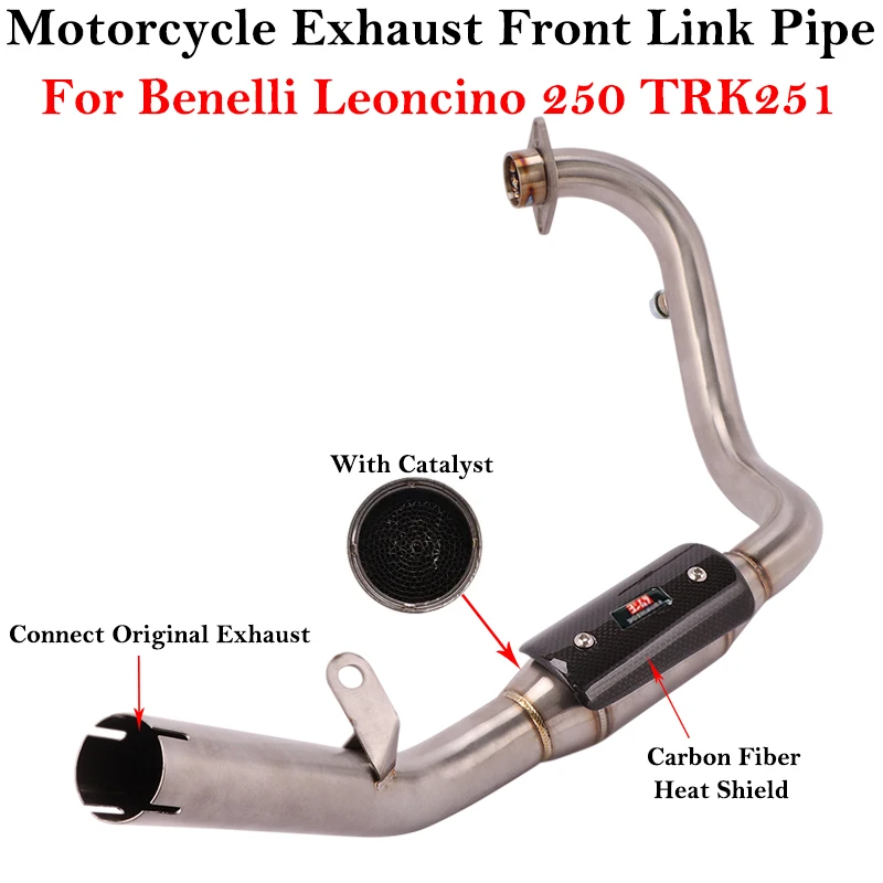 

Глушитель выхлопной трубы Benelli Leoncino 250 TRK251, из нержавеющей стали