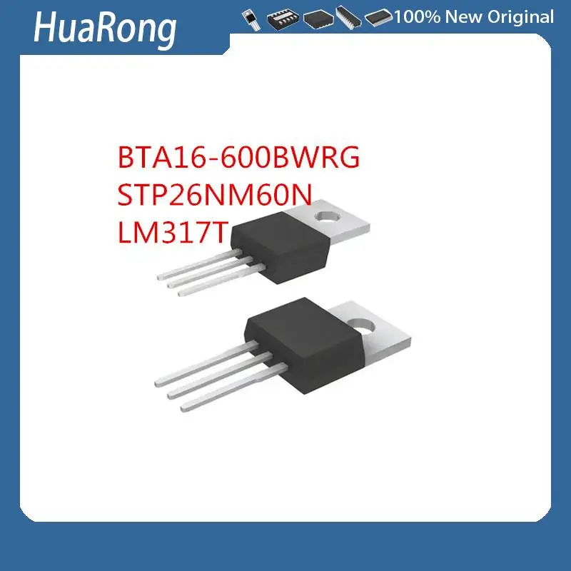 

10PCS/LOT BTA16-600BWRG BTA16-600B STP26NM60N 26NM60N LM317T TO-220 TOP247YN TO-220-6