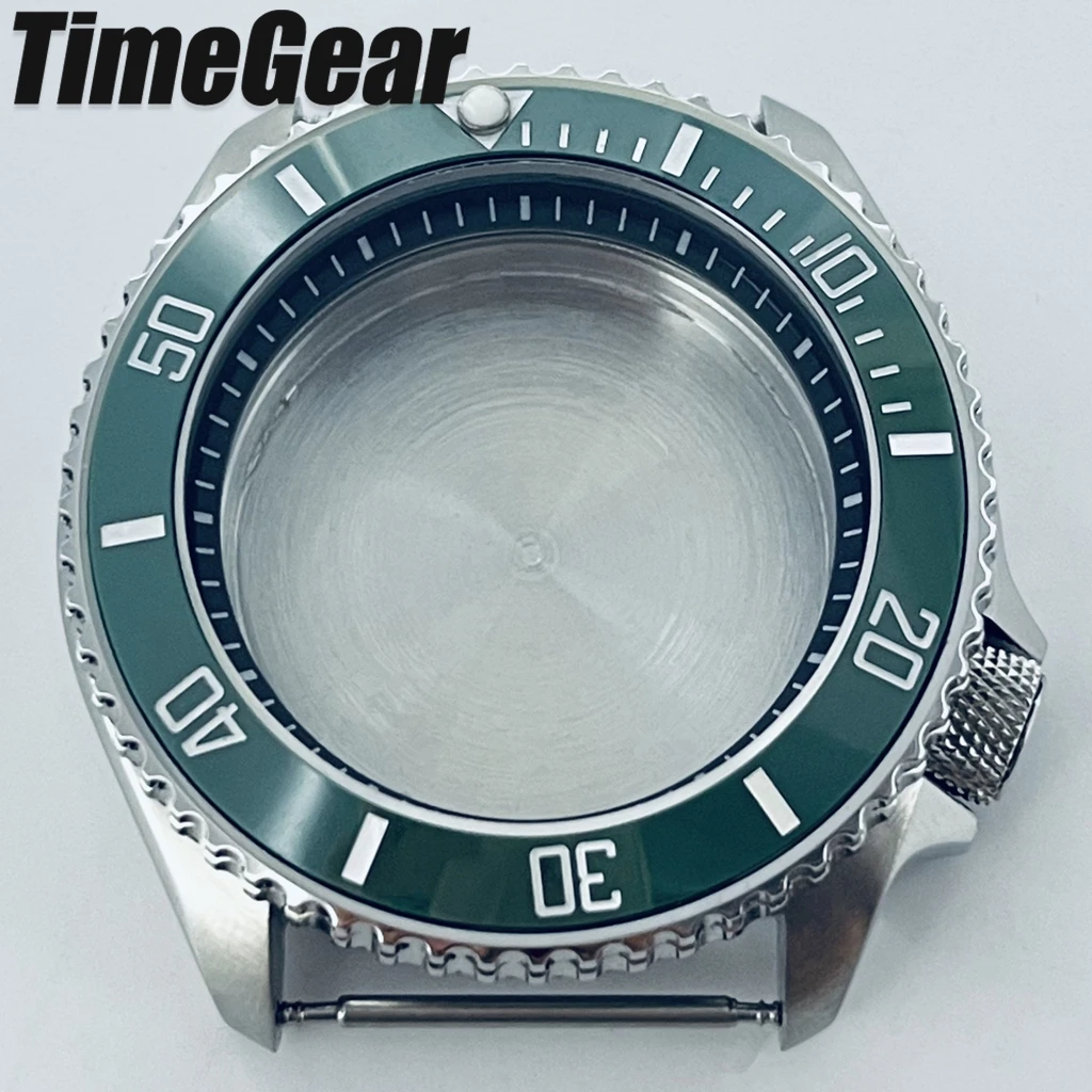 Sleek Black Ring Watch Case with Sloping Bezel and 3.8 Crown