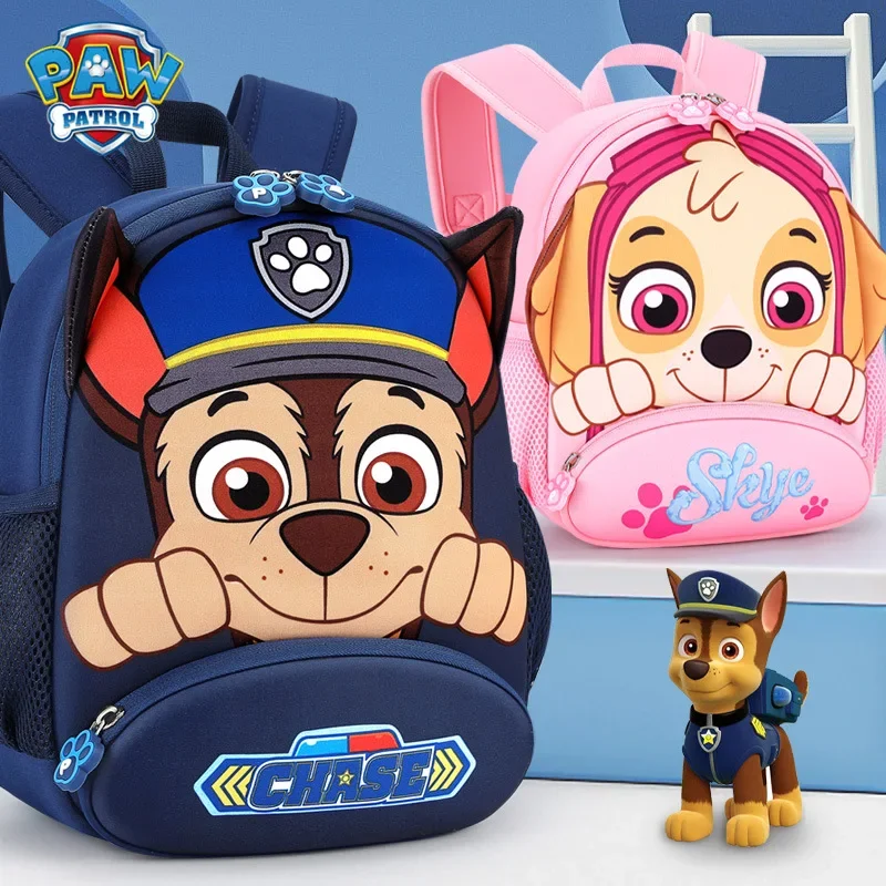Original Paw Ronds Kids Zaino Anime Figure Chase Skye Zaino Pat Patrouille Bag Per Bambini Ragazze Ragazzi Ragazze Regalo Di Compleanno