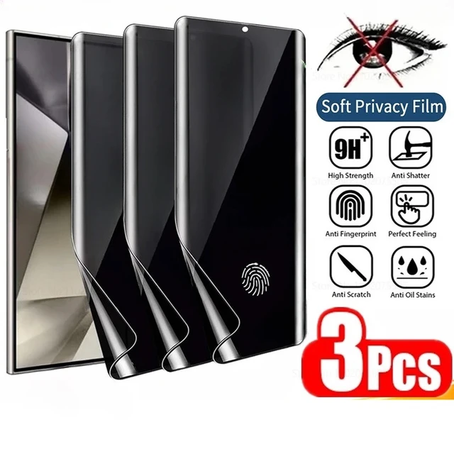3Pcs Anti-Spy Hydrogel Film for Samsung S25 S23 S22 S24 Ultra 23 S24 FE S10 Plus Note 20 Ultra 10 Plus Privacy Screen Protector