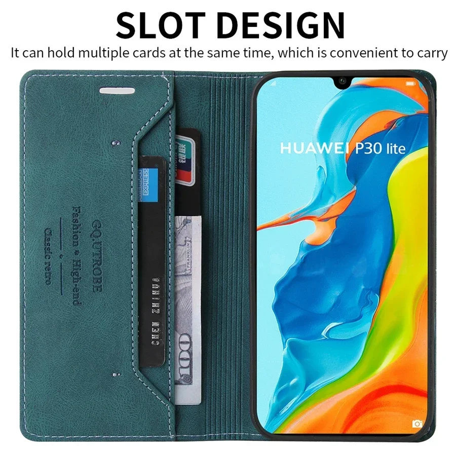 Leather Wallet Flip Case - Elegant Protection