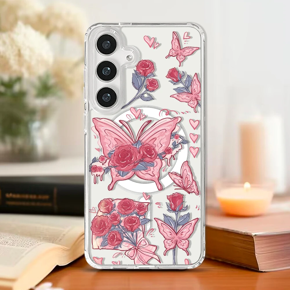 Hand-Drawn Butterfly MagSafe Magnetic Phone Case