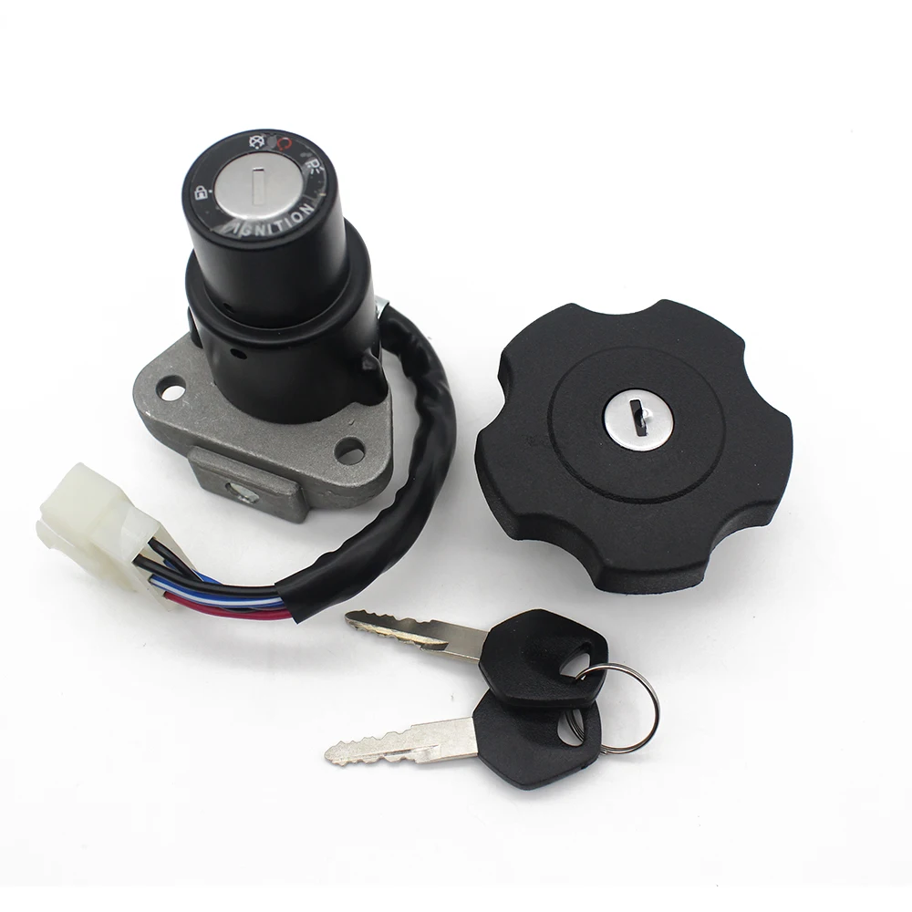

Motorcycle Ignition Switch Gas Fuel Tank Cap Seat Lock Set W/ Key for Yamaha XT225 Serow 225 XT600 TW200 03-17 DT200 DT200R