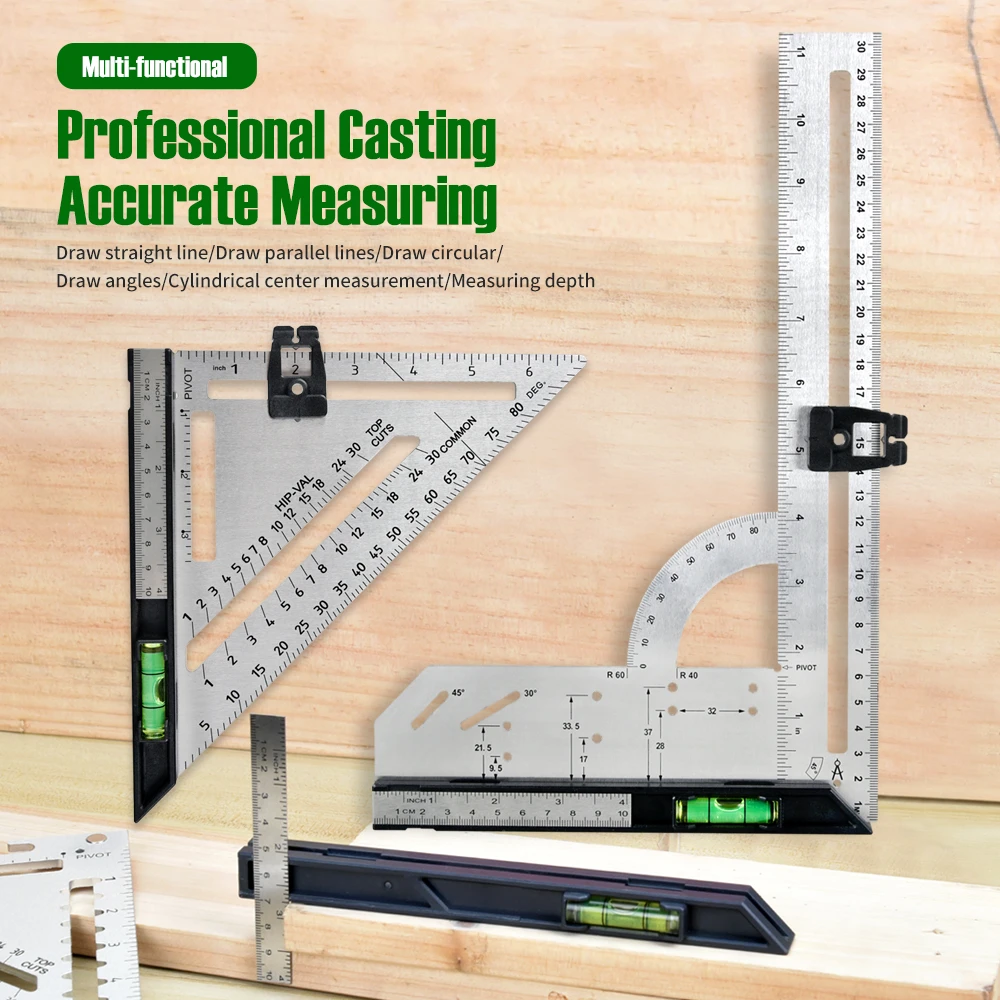 Right Angle Ruler for Starting Marking Divider Woodworking Tool Sign