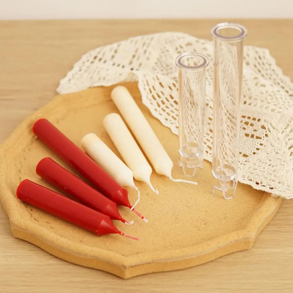 Description Picture 5 of item3D Bracket Long Pole Candle Mold PC Plastic Church Candle Mold Scented Candles Candlelight Dinner Candles Handmade DIY Mould