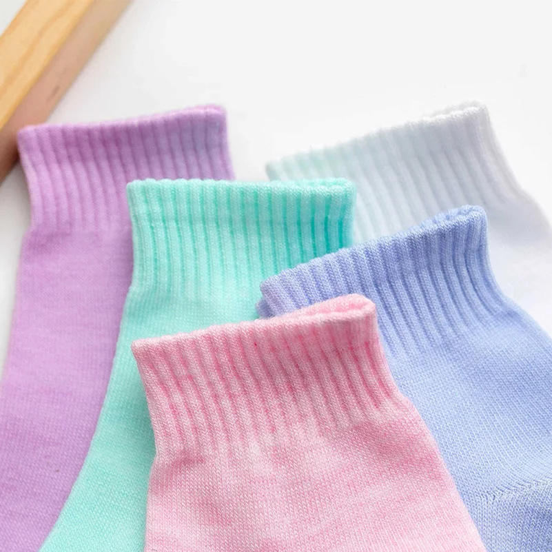 10pcs=5Pairs Women Cotton Socks Hosiery Spring Autumn Winter Calcetines Meias Daily Soft Summer Short Sock Lady Girl Sport Socks knee socks