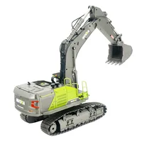 HUINA 1593 RC Excavator Model 22CH Dumper Truck Caterpillar Alloy 1/14 Tractor Loader 2.4G Radio Controlled Car Engineering Toys 2