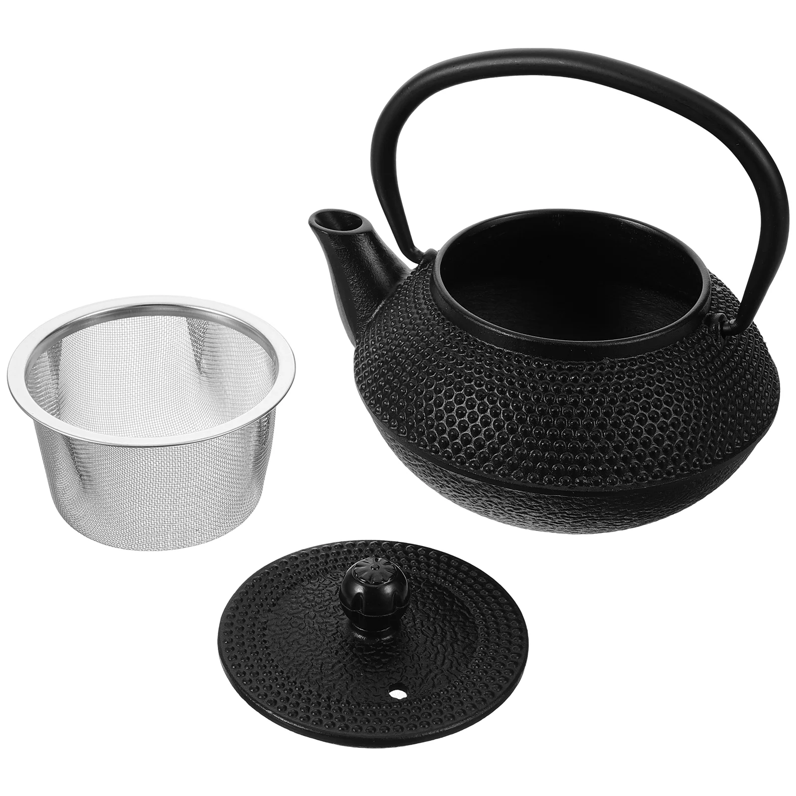 

Sturdy Iron Teapot Practical Daily Teapot Retro Sturdy Iron Teapot Home Cast Iron Tea Kettle