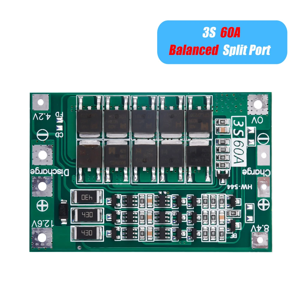 PLACA DE PROTECCION DE BATERIA BMS (BALANCEADA) 4S 16.8V 40A Li-ION 18650