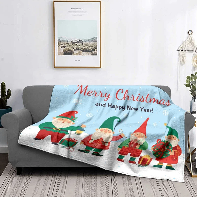 thumbnail image 1 of Decoración del hogar, manta de felpa para sofá, colcha, cama, mantas suaves y esponjosas, decoración a cuadros, moderna morandi, invierno, Feliz Navidad, 1 of 4