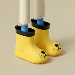 Cheerful Mario Kids Rain Boots Shoes Cute Cartoon Baby Boys Girls Waterproof Rain Boots Non-Slip Shoes