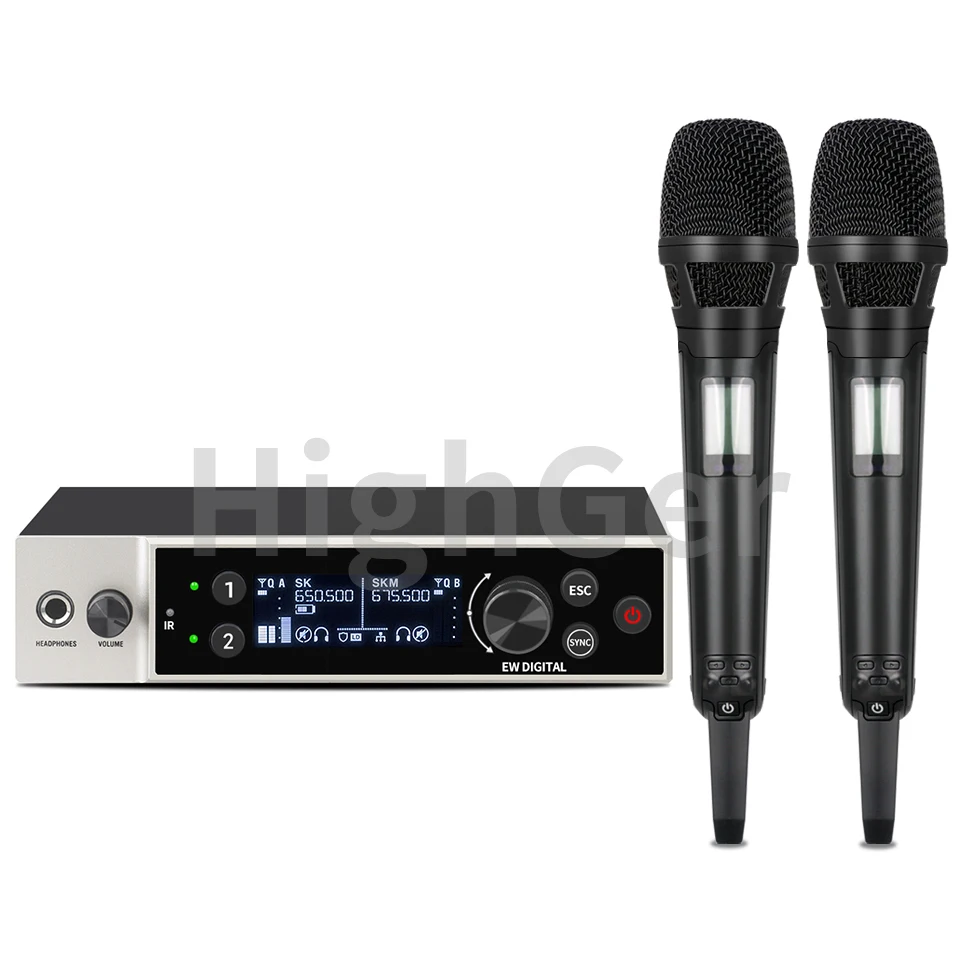 하이 퀄리티 ewdx UHF 무선 마이크 시스템, 핸드헬드, 다이내믹 전문, 진정한 다양성, 무대 공연