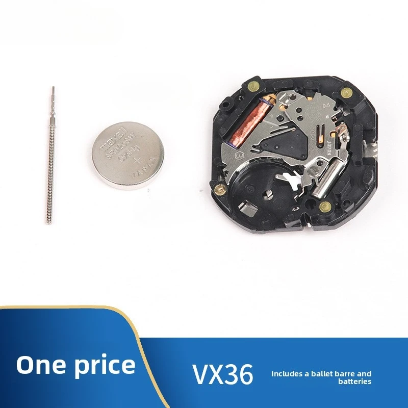 새로운 고급 VX36E 쿼츠 무브먼트 5인젝션 무브먼트 3.9 스몰 세컨드 핸드 무브먼트 시계 무브먼트 수리 교체 부품