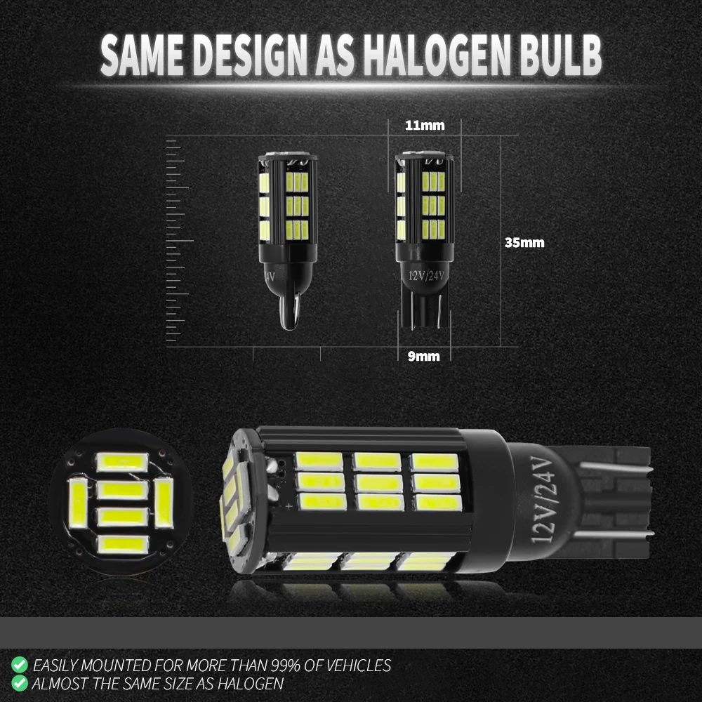 4pcs ���ο� W5W Led ���� T10 4014 42SMD �ڵ� ���̼��� �÷���Ʈ LED ���� 6000K ȭ��Ʈ �ڵ��� �� ���� DRL 12V 24V ȭ��Ʈ Canbus