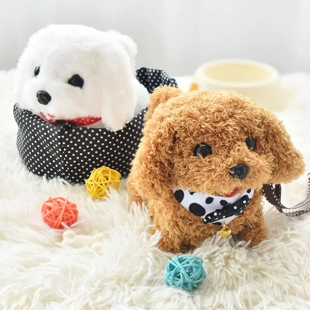 Electric Plush Dog Tail Wagging Simulated Walking Barking Robot Dog Companion Soothe Toy Pet Plush Puppy Electric Toy