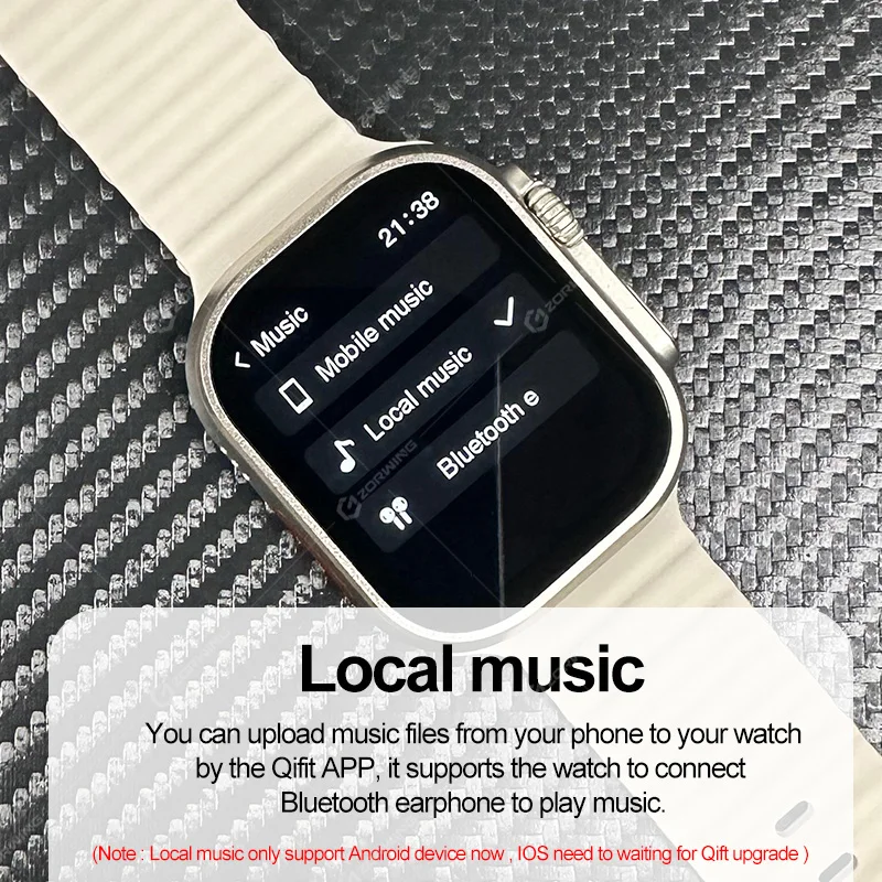  ð  Ʈ ġ H11 Ʈ ׷̵ 49mm ħ NFC Smartwatch 1GB ROM    ȵ̵ IOS 2023