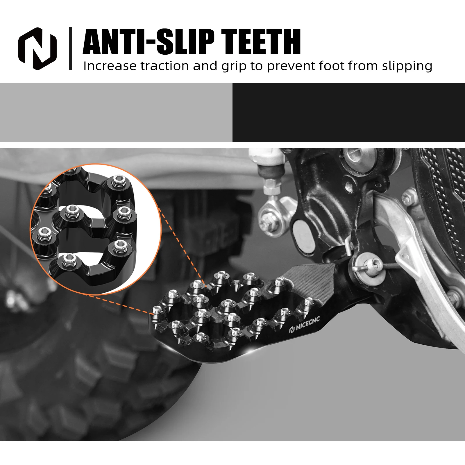 Passenger Foot Pegs Footrest Kit For KTM 125-450 XCF SXF 150-500 EXC XCW XCF-W - View #6