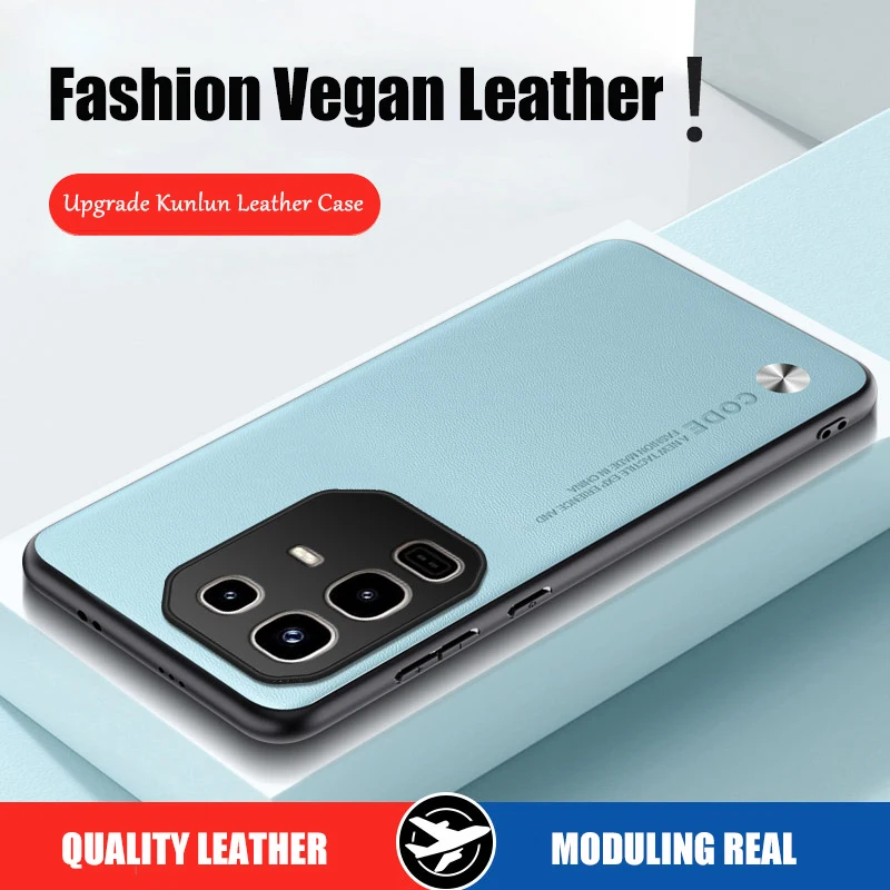 Luxury PU Leather Shockproof Phone Case – Full Protection Back Cover
