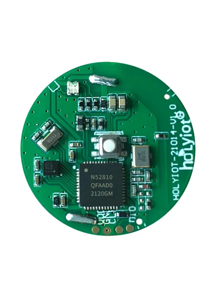 가속도계 센서가 장착된 Holyot nRF52810 Bluetooth 비콘 BLE 5.0 저에너지 모듈 Ibeacon Eddystone 실내 포지셔닝 태그