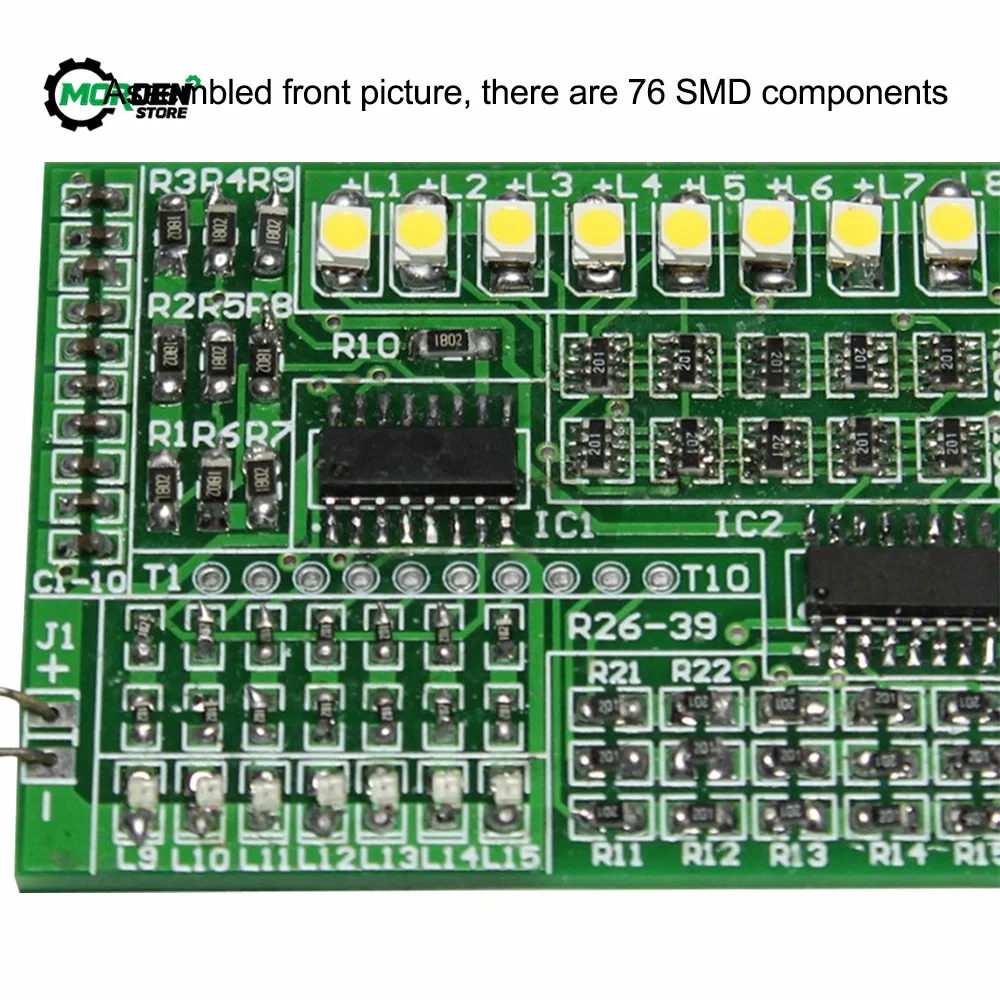 DIY Electronic Kit Led Module 1801 SMT SMD Component Soldering Project Suite FM Radio Transmitter Board Module Learning Kit