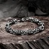 Vintage Braided Stainless Steel Men's Bracelet Hip Hop Simple Braided Lantern Hand Chain For Male boyfriend Trendy Bangle Gifts 5