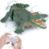 2.4G Raido RC Simulation Crocodile Model SpeedBoat Waterproof Long Battery Life Remote Control Boat Children's Water Toys Gift 1