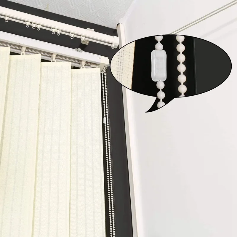 30Pcs /10pc Plastic Roller Blinds Pull Cord Connector Curtain Chain Connector Vertical Blinds Joiners Spare Tool Replacement