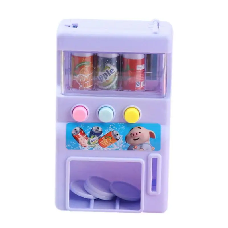 

Vending Machine Toys Children's Coin-Operated Beverage Vending Toy Cute And Interesting Self-Service Toys For Boys And Girls