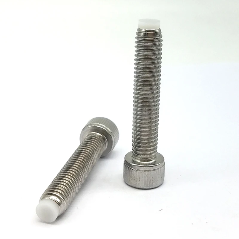 

10PCS CBPP Socket Head Cap Screws With Soft Point Stainless Steel Body Brass or Polyacetal Head Cap Screws