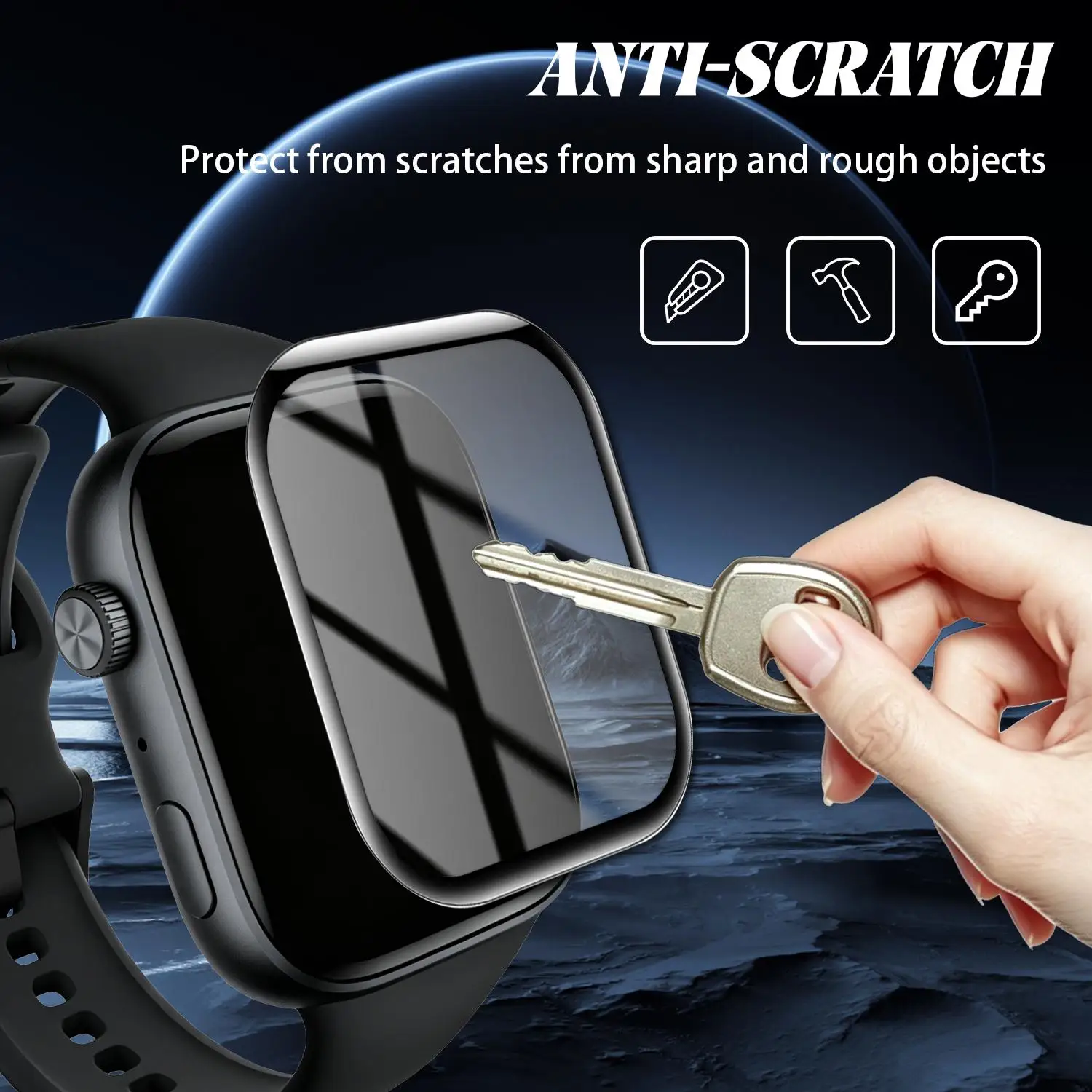 3D Curved Screen Protectors - HD Clear Flexible PMMA Smartwatch Films