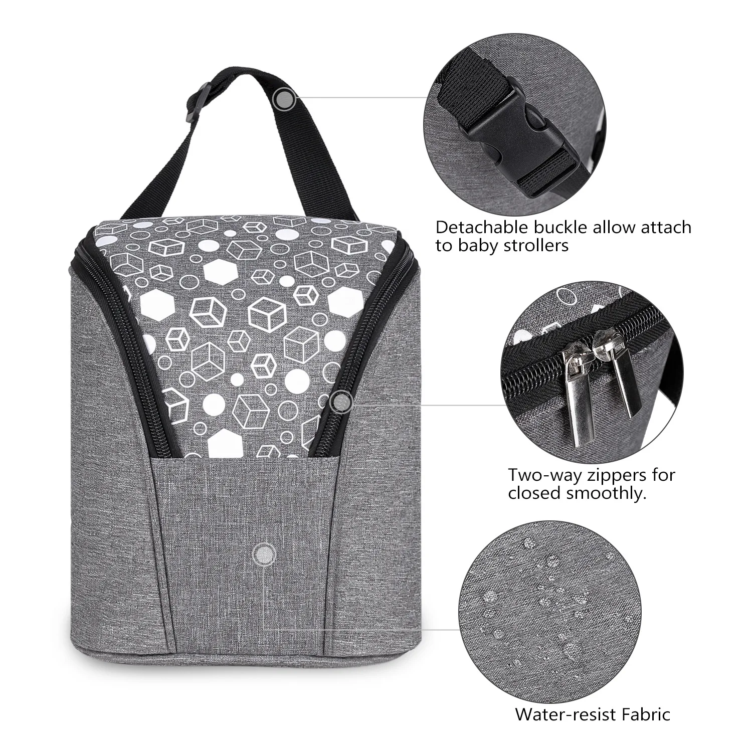 Insulated Breast Milk Bag  Large Capacity Bottle Cooler Perfect for Travel to Daycare or Bacor Back to Work for Mum 2