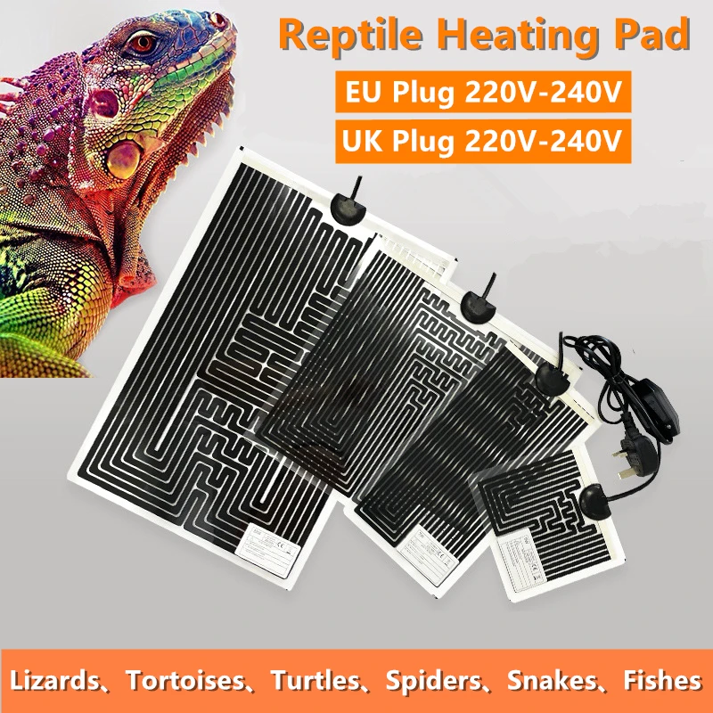 UKEUPlugReptileHeatingPadAdjustableHeaterForSmallFishTank