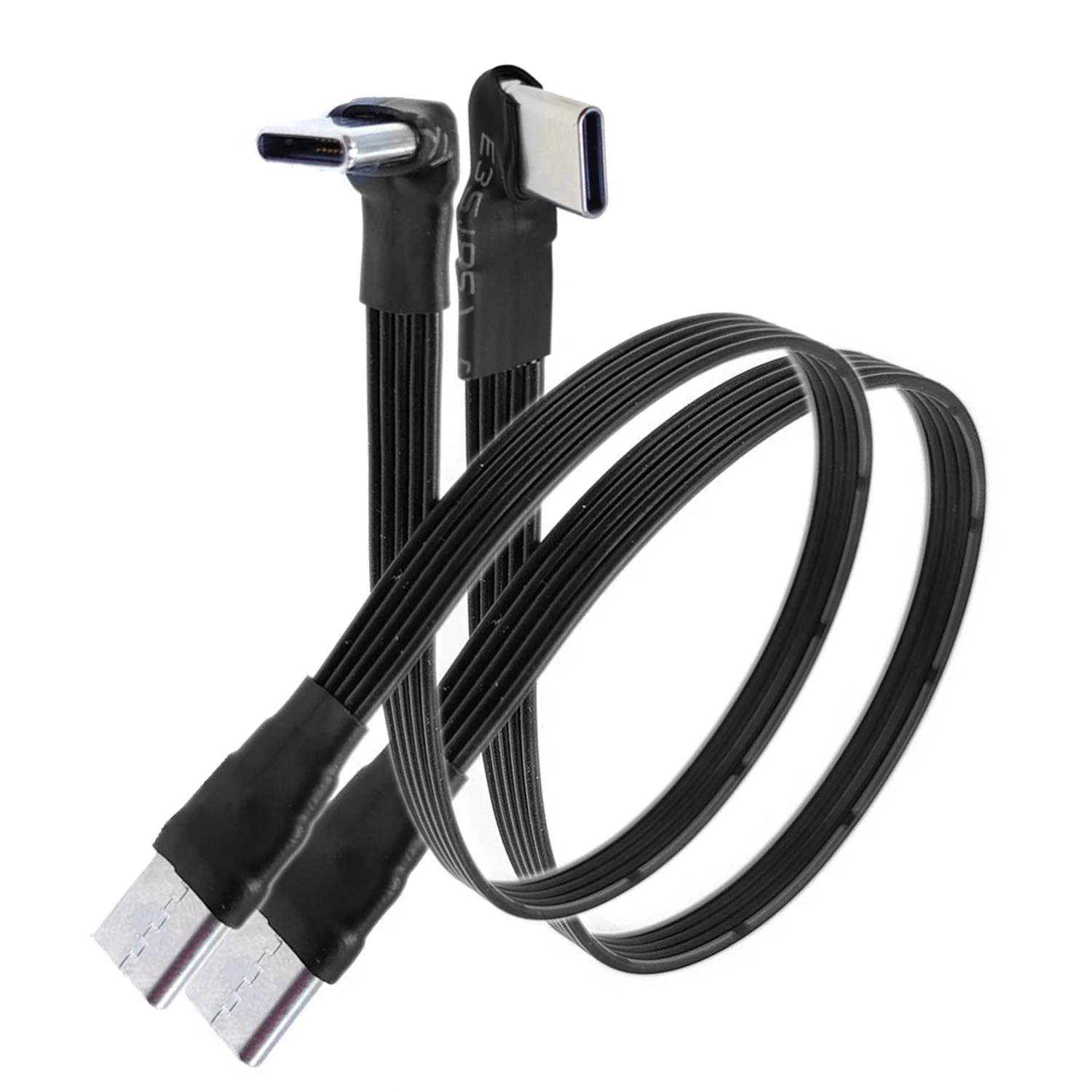Силиконовый угловой кабель USB C - USB C 50 см | AliExpress