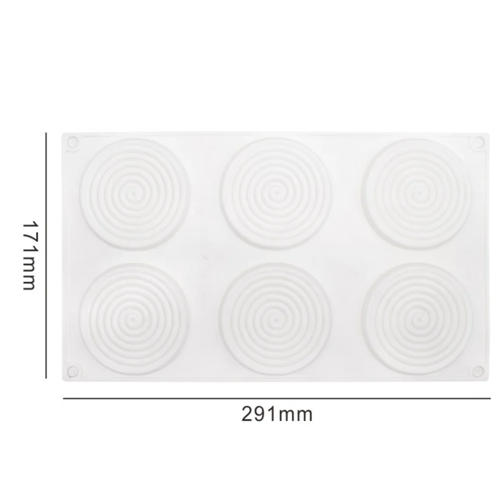 Spiral Shape Silicone Mold for 3D Cakes, Mousse, and Pastry Creations