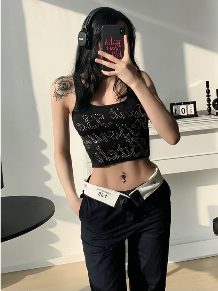 

Женские летние брюки с высокой талией и надписью, пикантные тонкие свободные повседневные брюки с широкими штанинами, C091, 2022