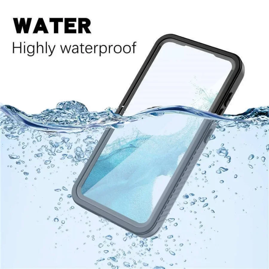 

IP68 Transparent Waterproof TPU Case For Samsung S24 S23 Ultra Plus S21 S20 FE Full Protection Shockproof Cover Screen Protector