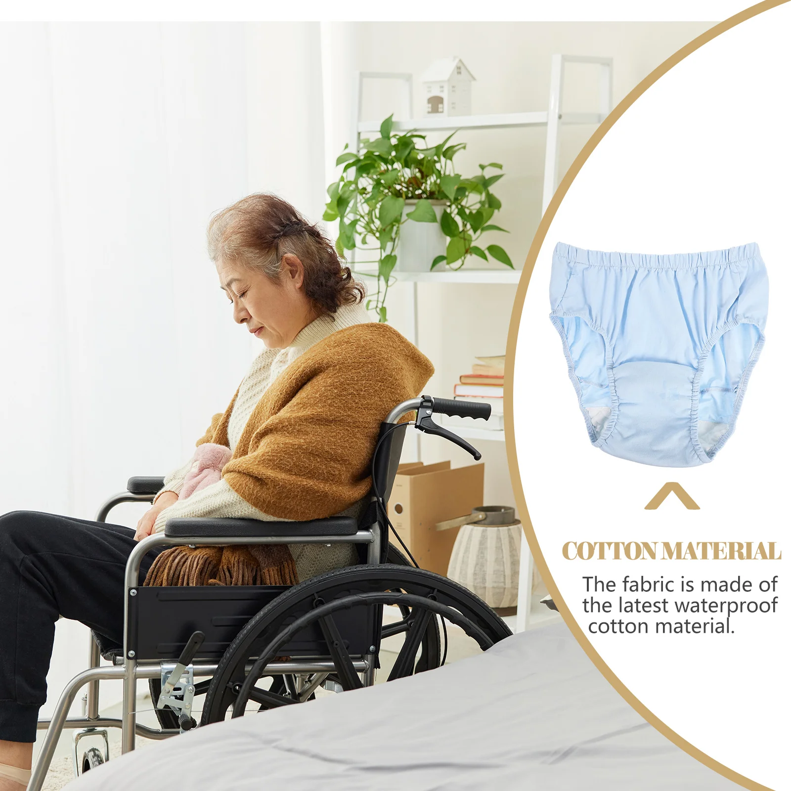 Adult Women's Pants Pants Elder Women's Pants Reusable Washable Elderly Cotton Leak-Proof Briefs Comfortable Urinary 2