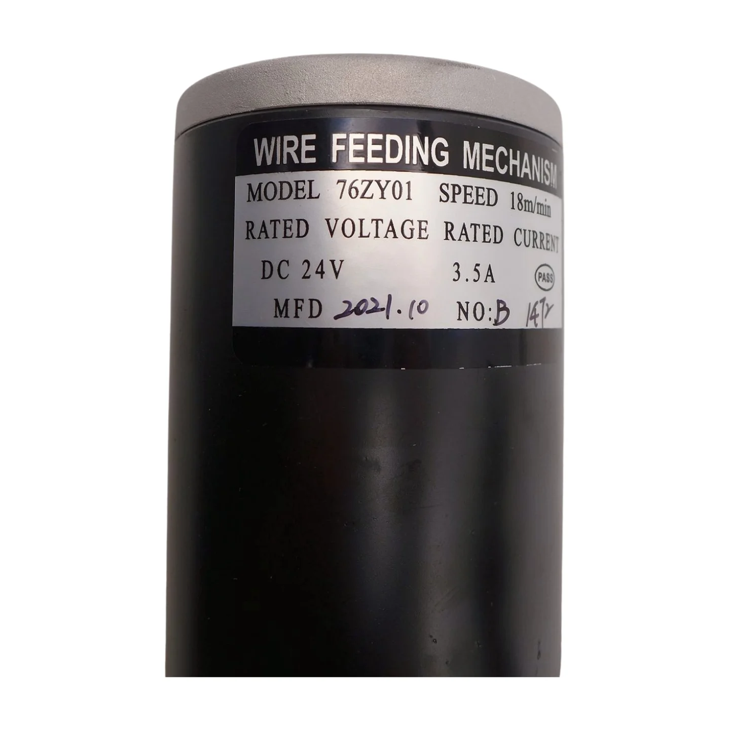 DC24 76ZY01 MIG Welding Wire Feeding Assembly Accessories 80W 1.8-18/Min Wire Feeding Motor 6