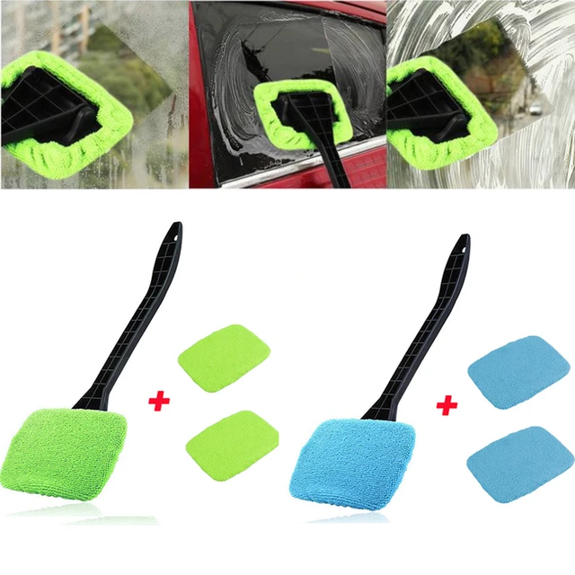 Car Window Cleaner Brush Windshield Cleaning Wash Tool Inside Interior Auto  Glass Wiper With Telescopic Handle Car Accessories