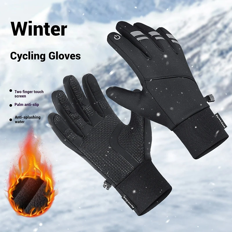 Outdoor Autumn Winter Warm Gloves Touch Screen Windproof Motorcycle Gloves Cycling Fishing Running Ski Waterproof Gloves