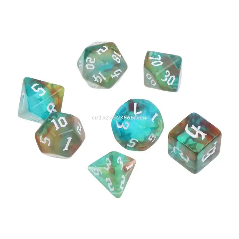 7 Pcs ٸü RPG ֻ Ʈ ũ Ű ֻ  ̺  ֻ īο ڸ Ƹٿ 