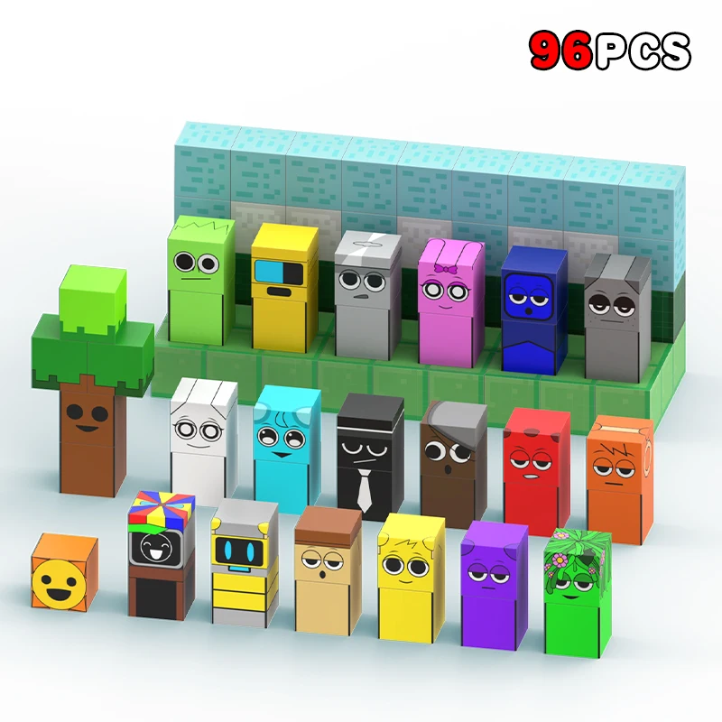 Incrediboxs Sprunki Magnetic Blocks Sprunki Figures Magnet World Frozen Edition STEM Sensory Toys for Toddler Kids Birthday Gift