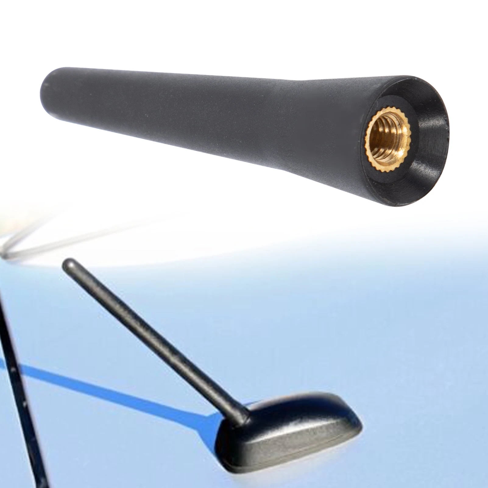 

Крепление на крышу автомобильного радио FM AM DAB, черное, длина 6,5 см, универсальный автомобильный с винтами, автомобильная антенна, мини-аксессуары для короткого автомобиля