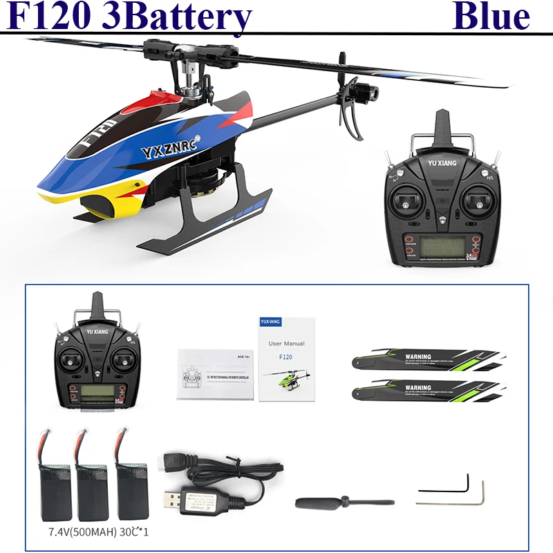 ホビーラジコン YU XIANG F120 YU XIANG F120 RC Helicopter 2.4G 6CH Direct Drive Brushless