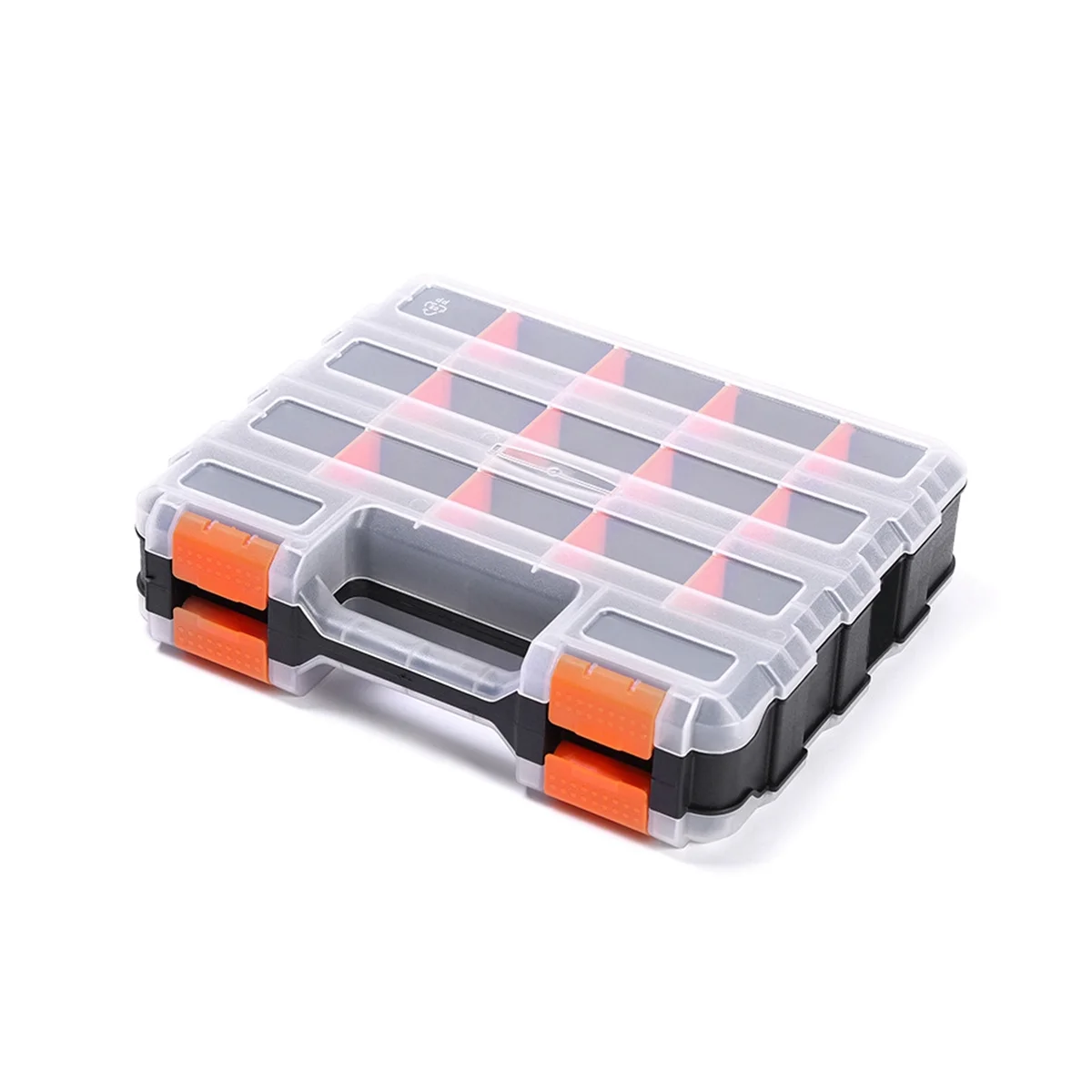 

34-Compartments Double Sided Organizer with Impact Resistant Polymer and Removable Plastic Dividers, Storage and Carry