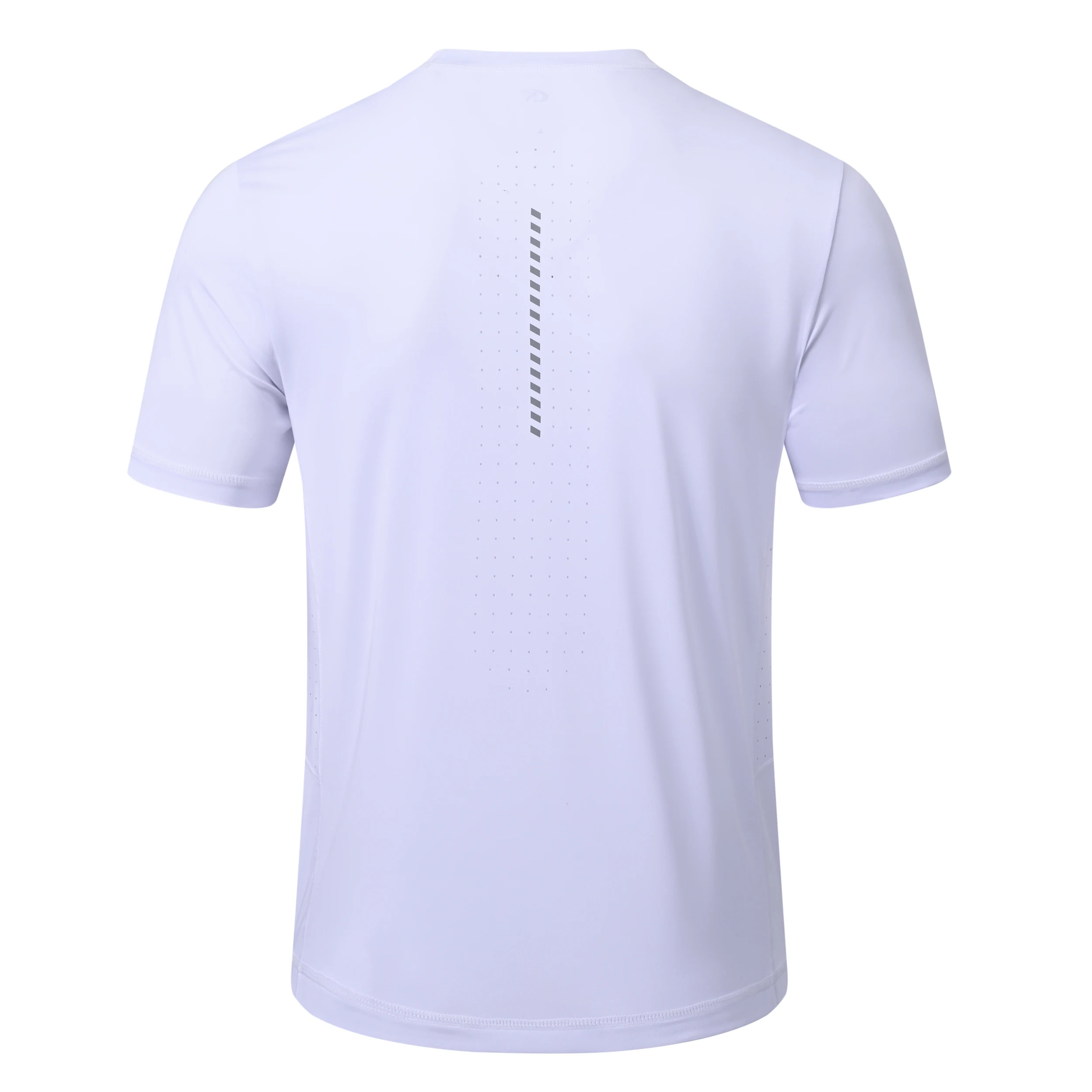 UPF 50+ Herren-Kurzarm-Sport- und Fitness-T-Shirt mit seitlichen atmungsaktiven Löchern für Fitnessstudio, Outdoor, Laufen, Sport, T-Shirt, Trainingsoberteile – Detail 6